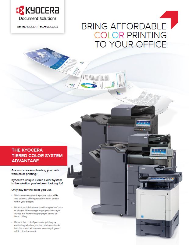 Kyocera, Software, Cost Control And Security, Tiered Color Monitor, Alexander's Office Center