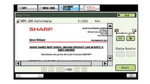 Sharp 8.5, control panel, UI, Alexander's Office Center