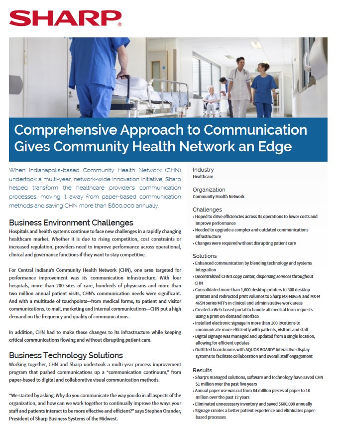 Sharp, Community Health Network, Case Study, Alexander's Office Center