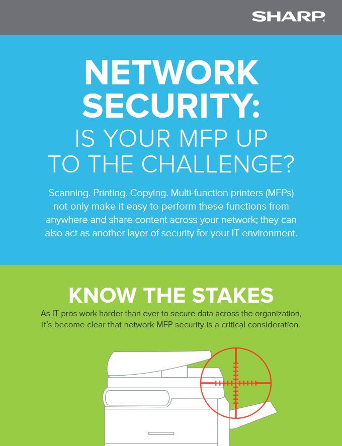 Network Security Infographic, Sharp, Alexander's Office Center